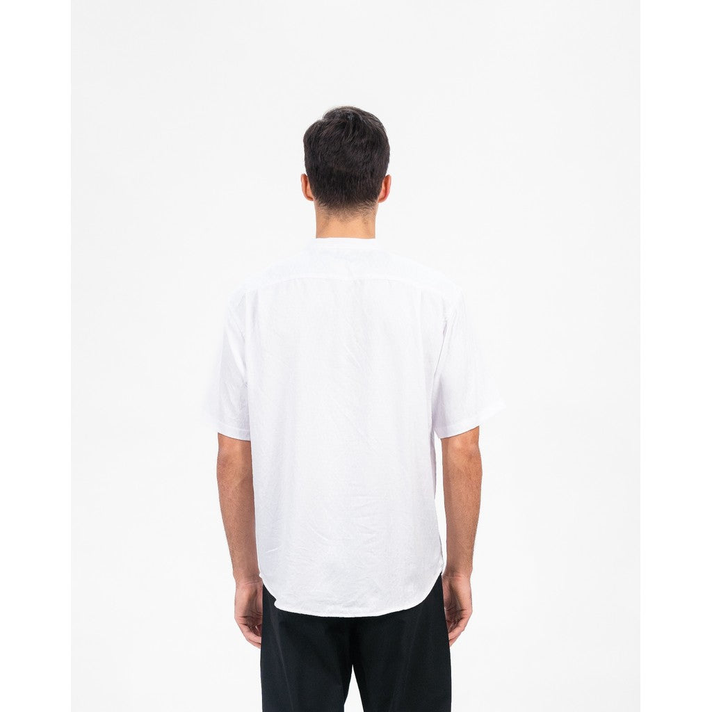 Erigo Shanghai Ashars Short Sleeve White - Kemeja Koko Lengan Pendek Unisex