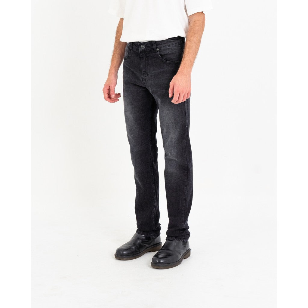Erigo Denim Pants Eaton Black Whisker - Celana Panjang Denim Unisex