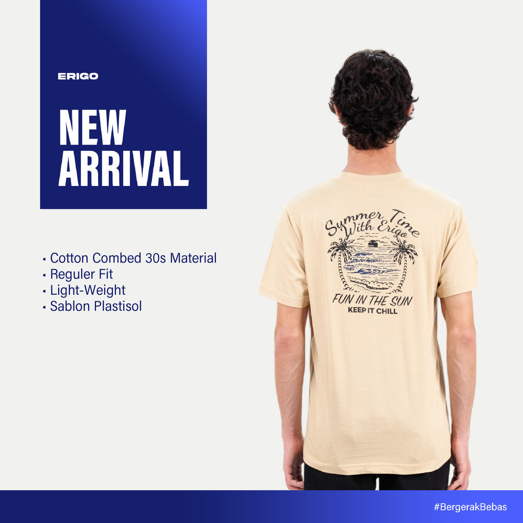 Erigo T-Shirt Woosy Cream - Kaos Unisex