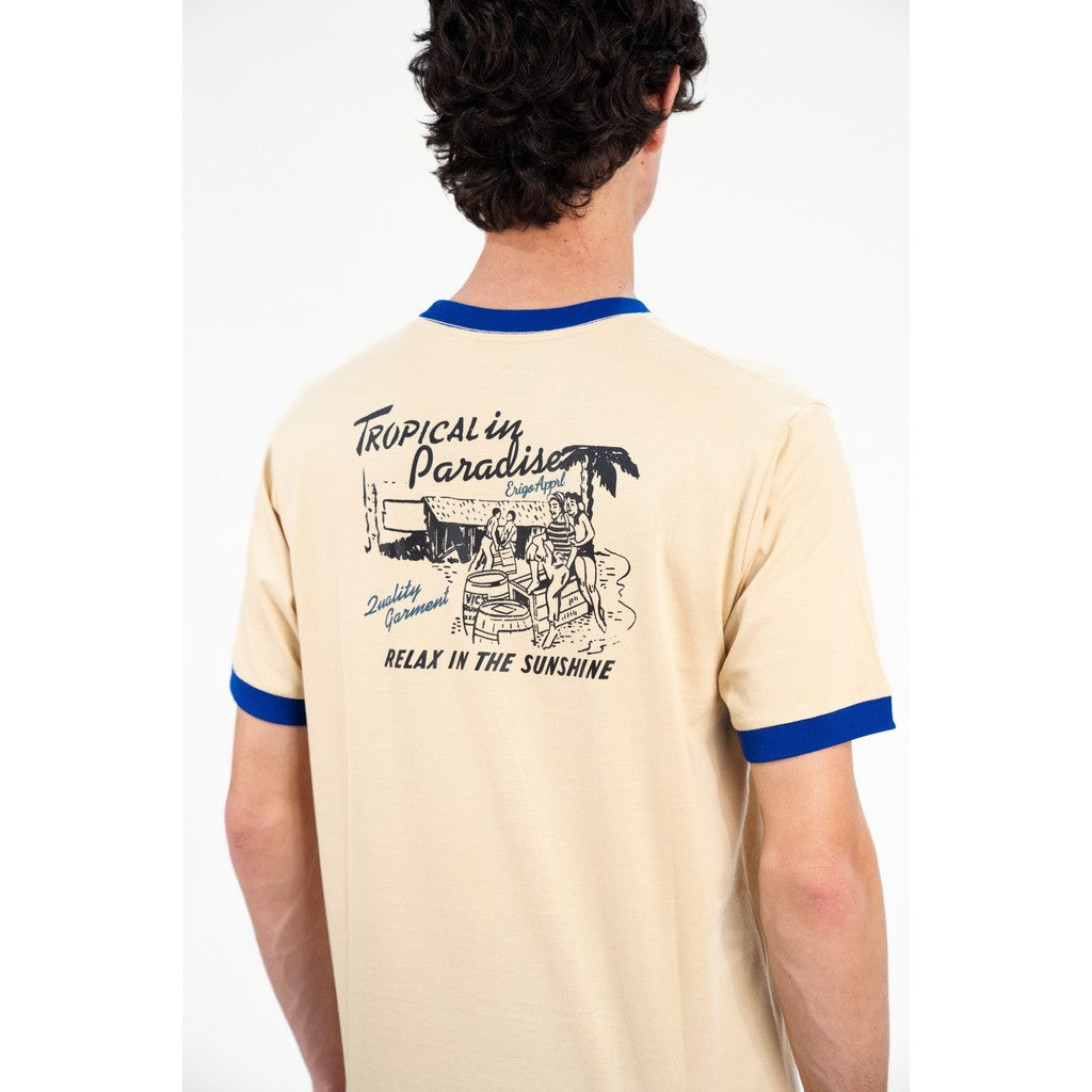 Erigo T-Shirt Ring Tee Wilbur Cream - Kaos Unisex