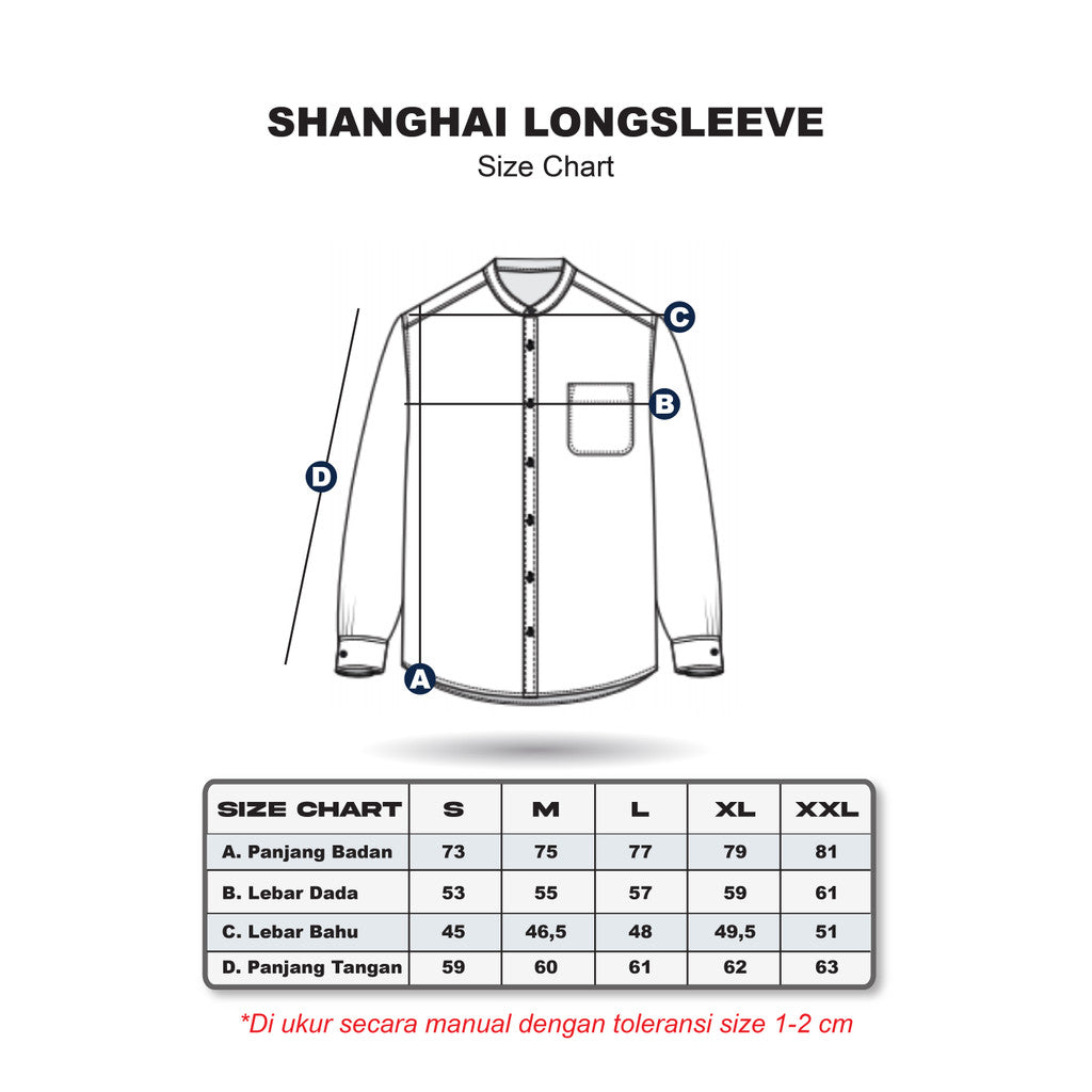 Erigo Shanghai Kahf Long Sleeve Green - Kemeja Koko Lengan Panjang Unisex