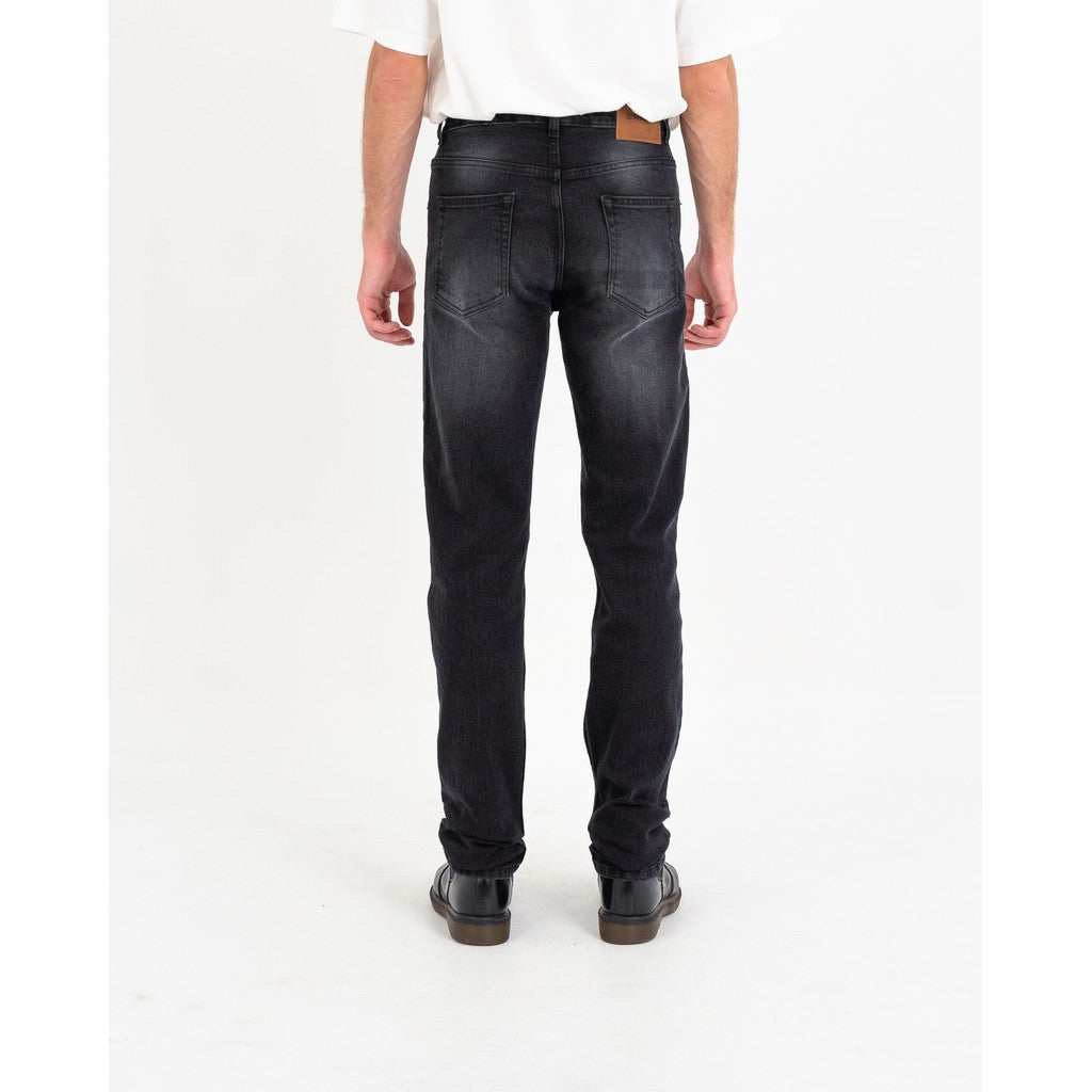 Erigo Denim Pants Eaton Black Whisker - Celana Panjang Denim Unisex
