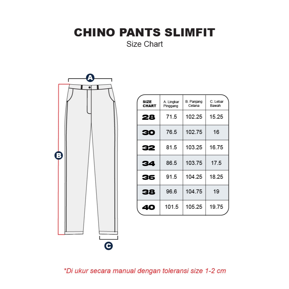 Erigo Chino Pants Light Grey Unisex
