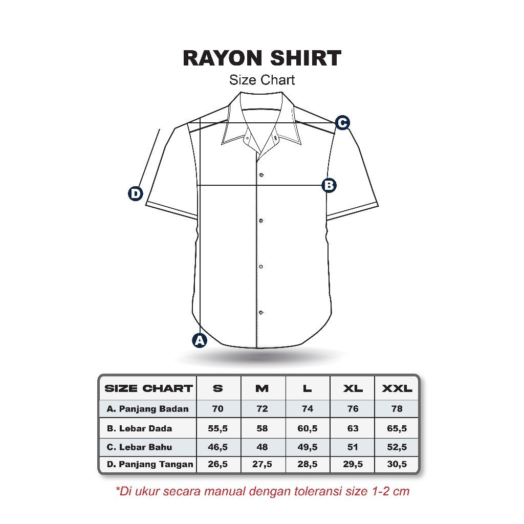 Erigo Short Shirt Deans Coffe Brown - Kemeja Lengan Pendek Rayon Unisex