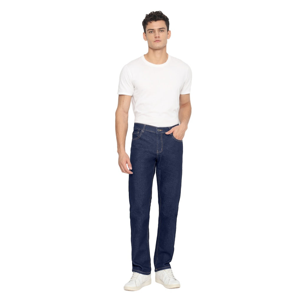 Erigo Denim Pants Edvard Dark Blue Sand Wash - Celana Panjang Denim Unisex