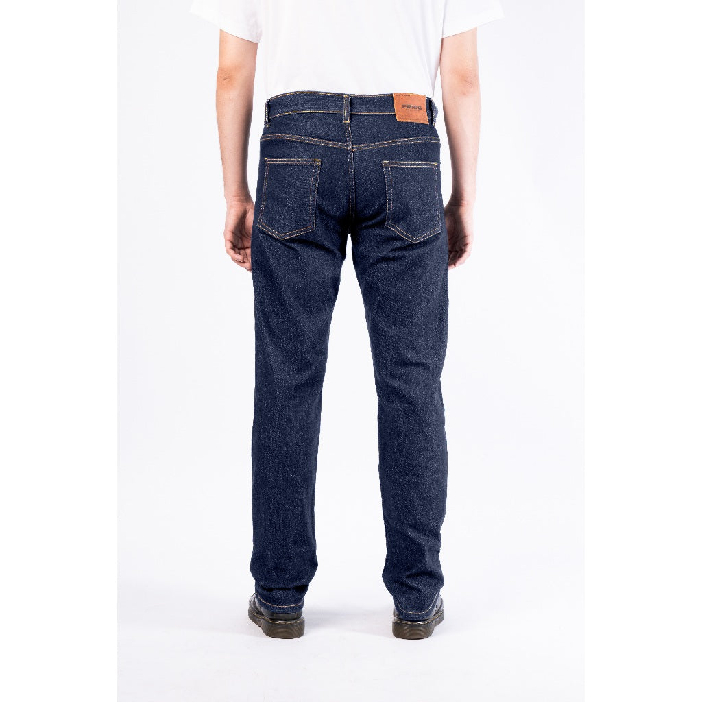 Erigo Denim Pants Edvard Dark Blue Sand Wash - Celana Panjang Denim Unisex