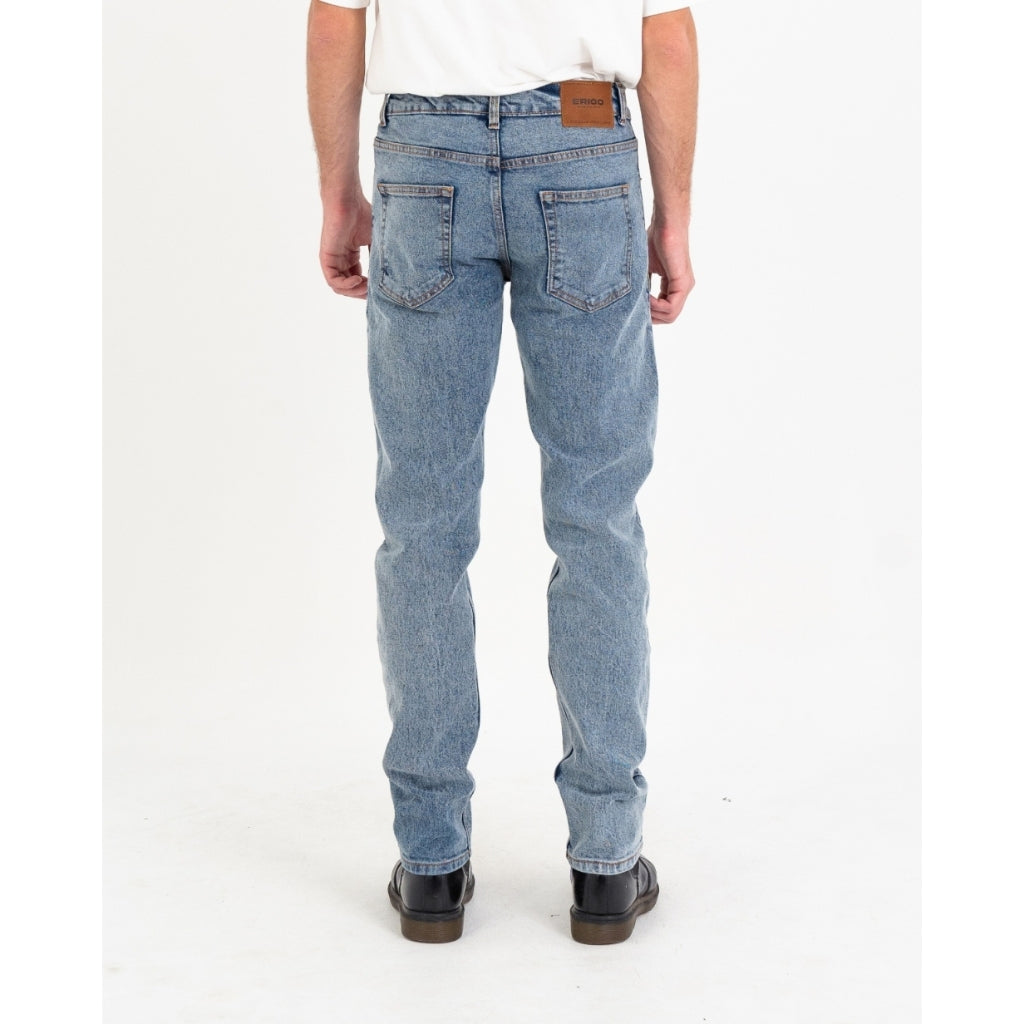 Erigo Denim Pants Efron Medium Blue Sand Wash - Celana Panjang Denim Unisex