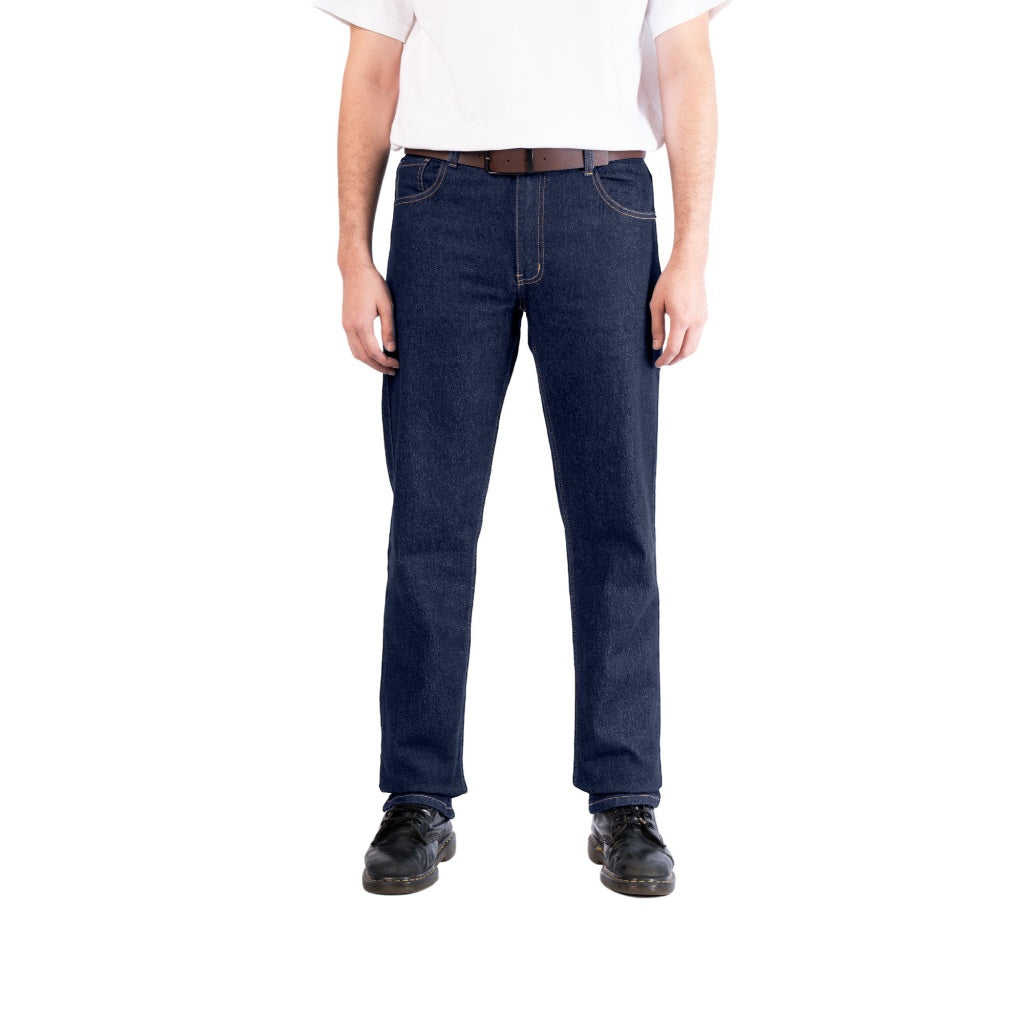 Erigo Denim Pants Edvard Dark Blue Sand Wash - Celana Panjang Denim Unisex