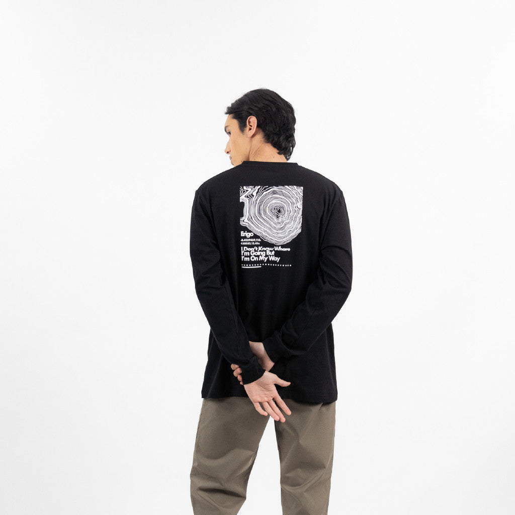 Erigo T-Shirt Long Sleeve Oversize Millie Black - Kaos Lengan Panjang Unisex