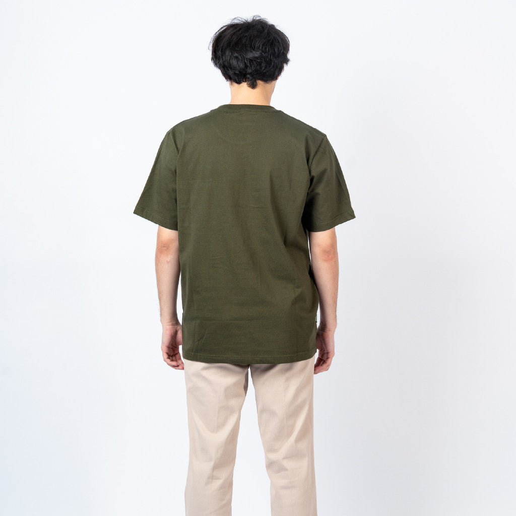 Erigo T-Shirt Oversize Pocket Keenan Olive - Kaos Oversize Unisex