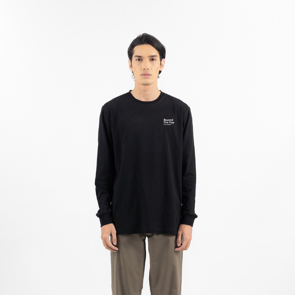 Erigo T-Shirt Long Sleeve Oversize Molly Black - Kaos Lengan Panjang Unisex