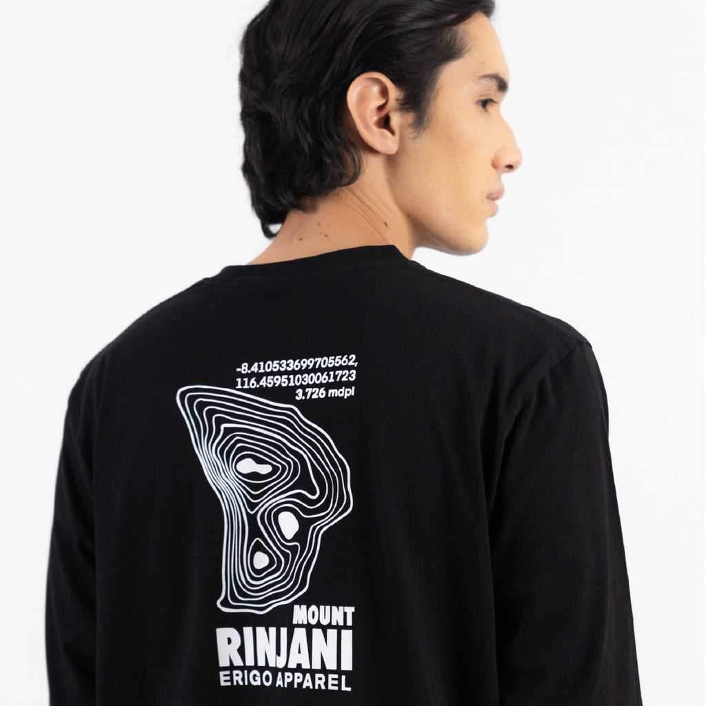 Erigo T-Shirt Long Sleeve Oversize Mofix Black - Kaos Lengan Panjang Unisex