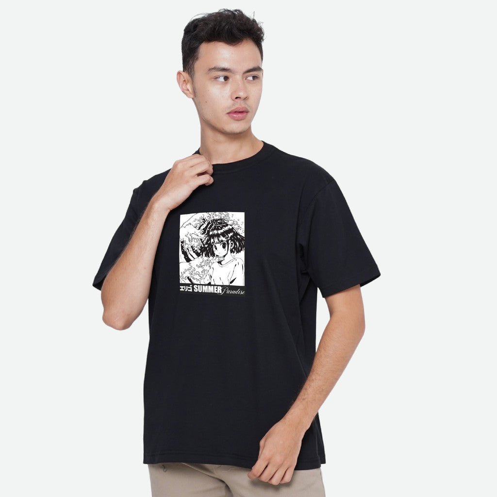 Erigo Bundling Paket Hemat T-Shirt Trafalgar Black + Aito Black Unisex