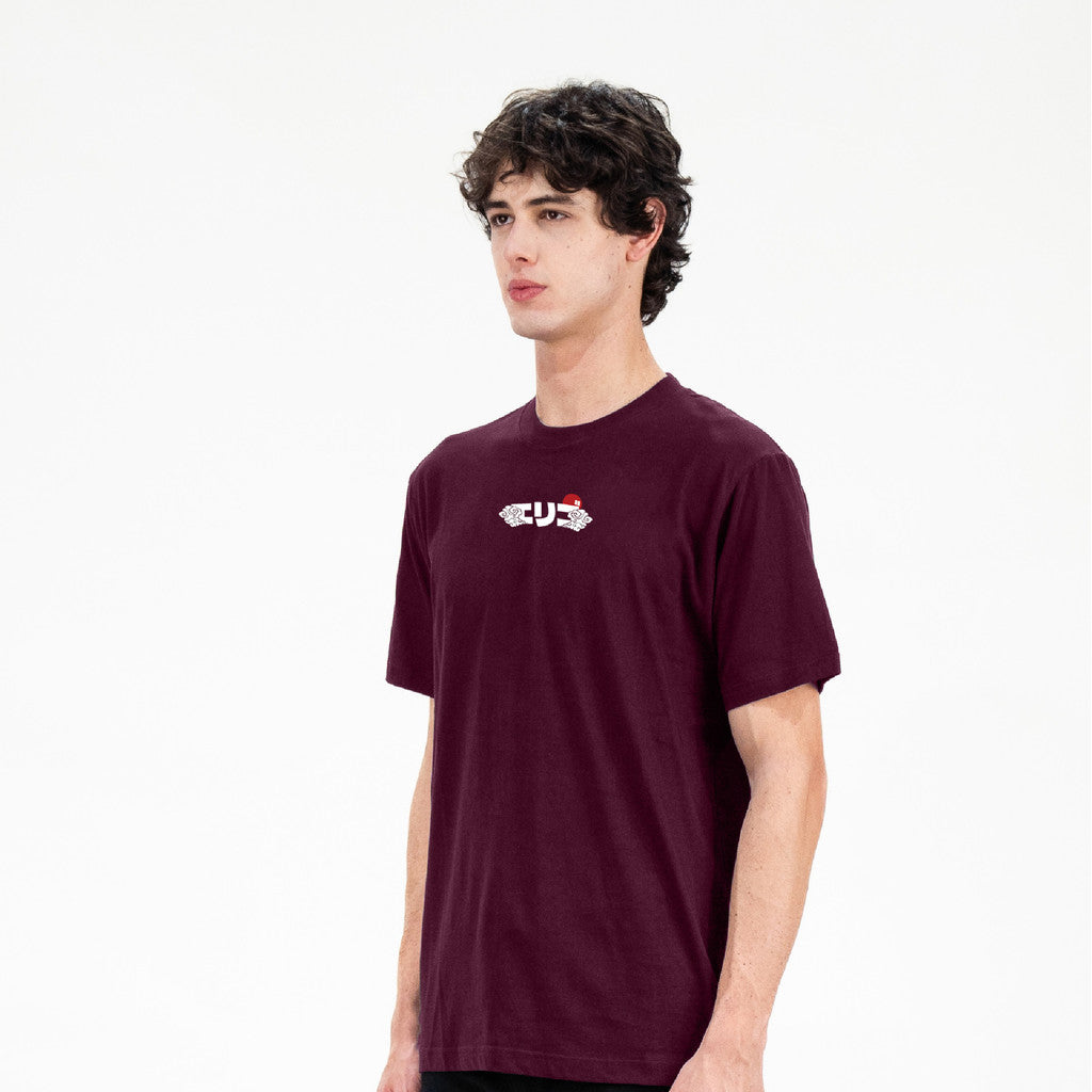 Erigo T-Shirt Umikawa Maroon - Kaos Unisex