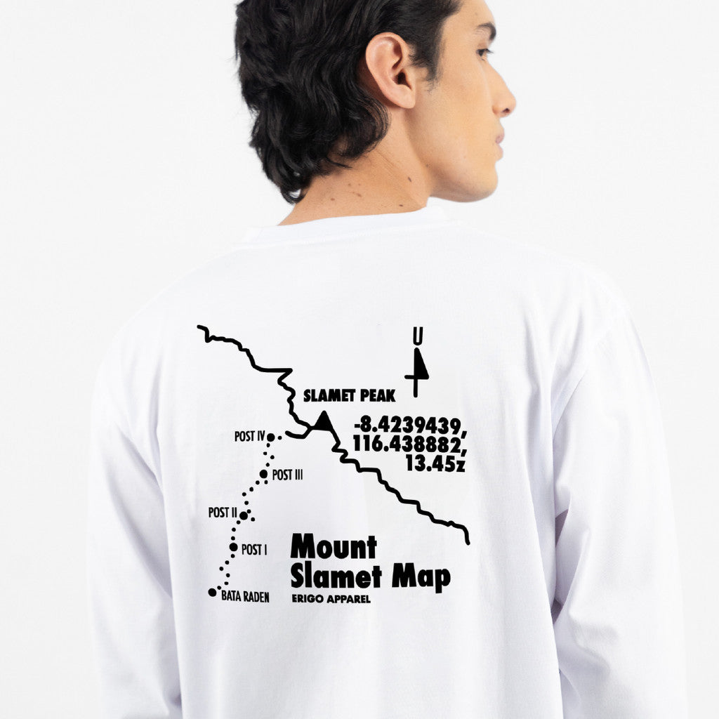 Erigo T-Shirt Long Sleeve Oversize Mandy White - Kaos Lengan Panjang Unisex