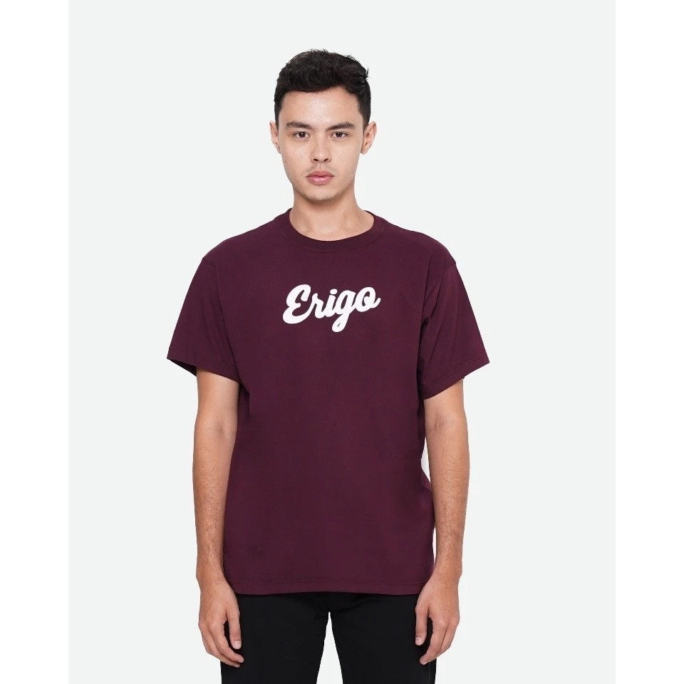 Erigo Paket Hemat T-Shirt Basic Maroon White + Most Alive Black Unisex