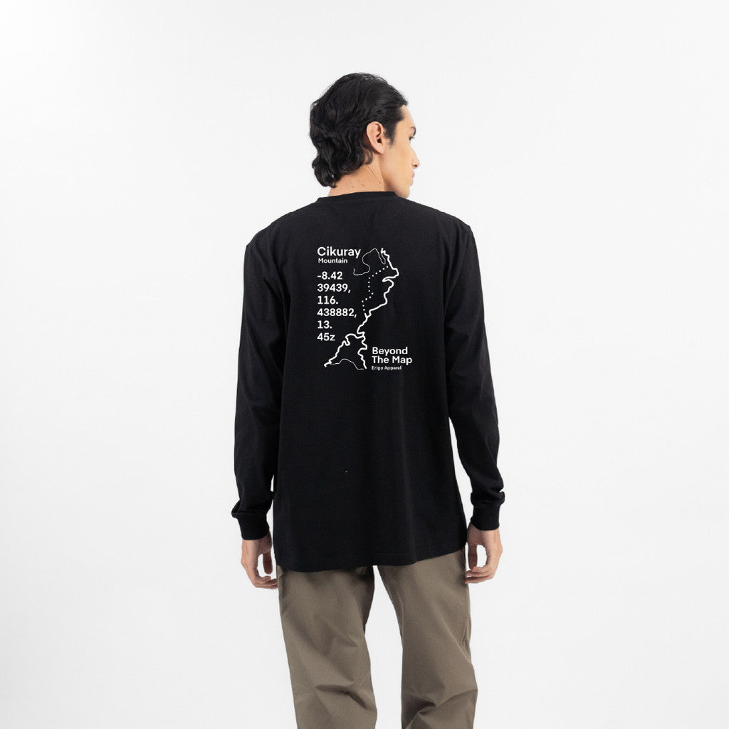 Erigo T-Shirt Long Sleeve Oversize Molly Black - Kaos Lengan Panjang Unisex