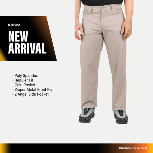Erigo Five Pocket Pants Xavier Grey - Celana Panjang Five Pocket Unisex