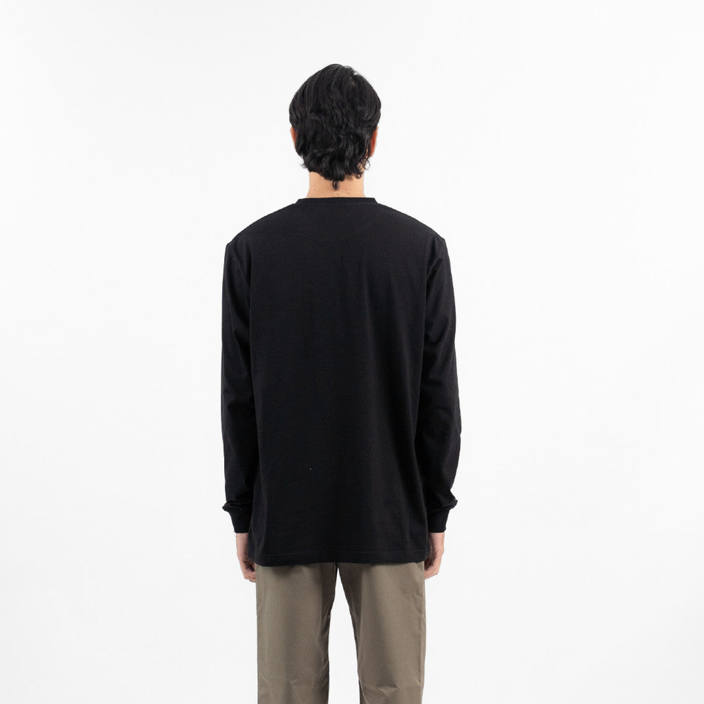 Erigo T-Shirt Long Sleeve Oversize Maguer Black - Kaos Lengan Panjang Unisex