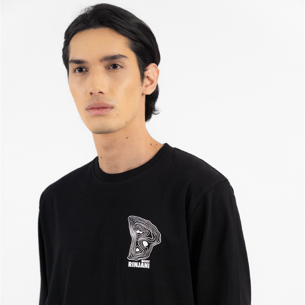 Erigo T-Shirt Long Sleeve Oversize Mofix Black - Kaos Lengan Panjang Unisex