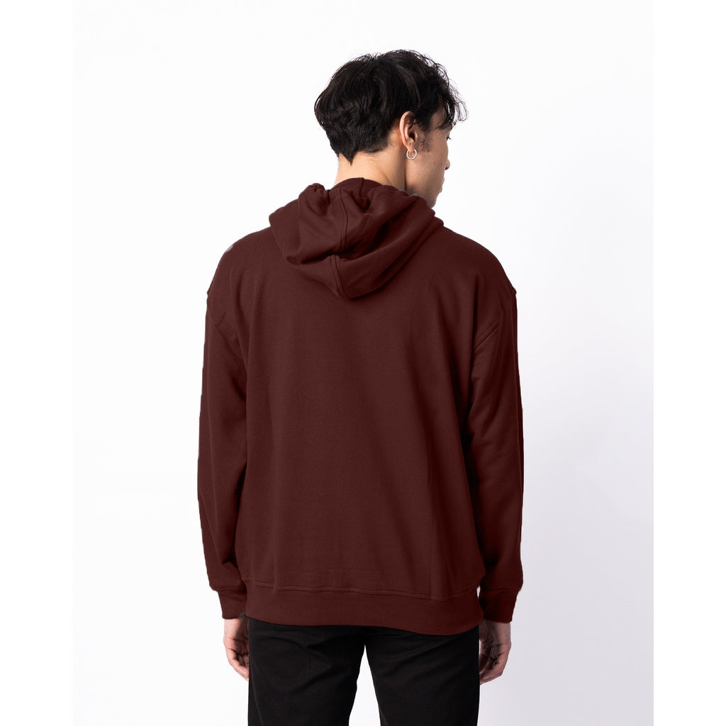 Erigo Hoodie Embro Nolen Maroon - Jaket Hoodie Unisex