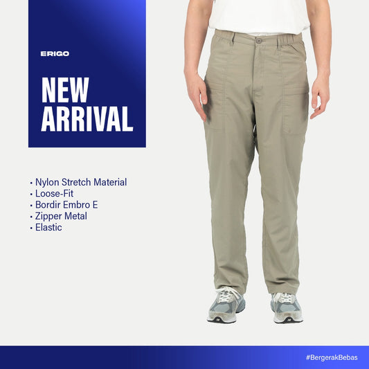 Erigo Cargo Pants Ut Selkie Oyster Grey - Celana Panjang Cargo Unisex