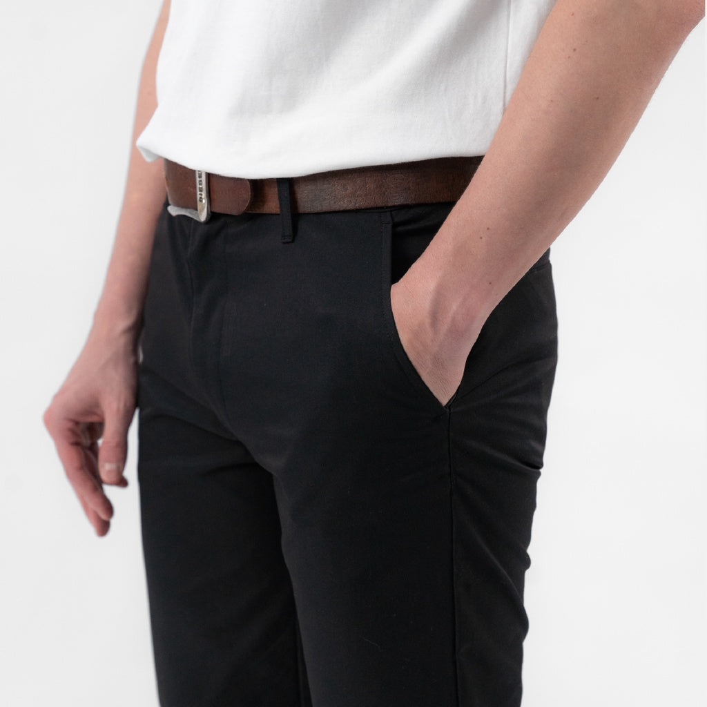 Erigo Chino Pants Super Stretch Vasco Black - Celana Panjang Chino Unisex