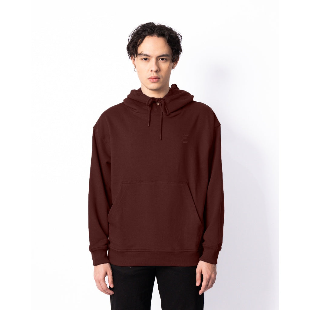 Erigo Hoodie Embro Nolen Maroon - Jaket Hoodie Unisex