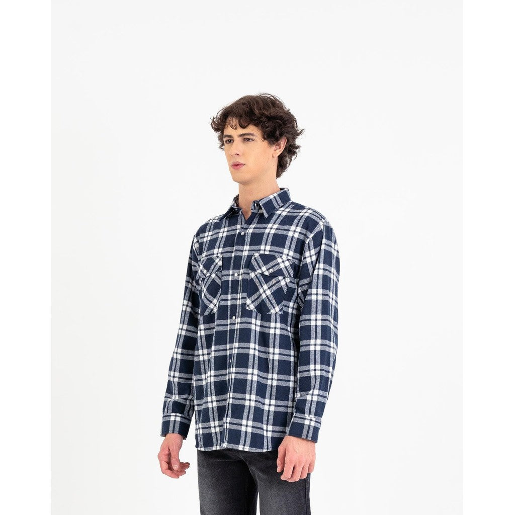 Erigo Flannel Shirt Nixon Navy Unisex