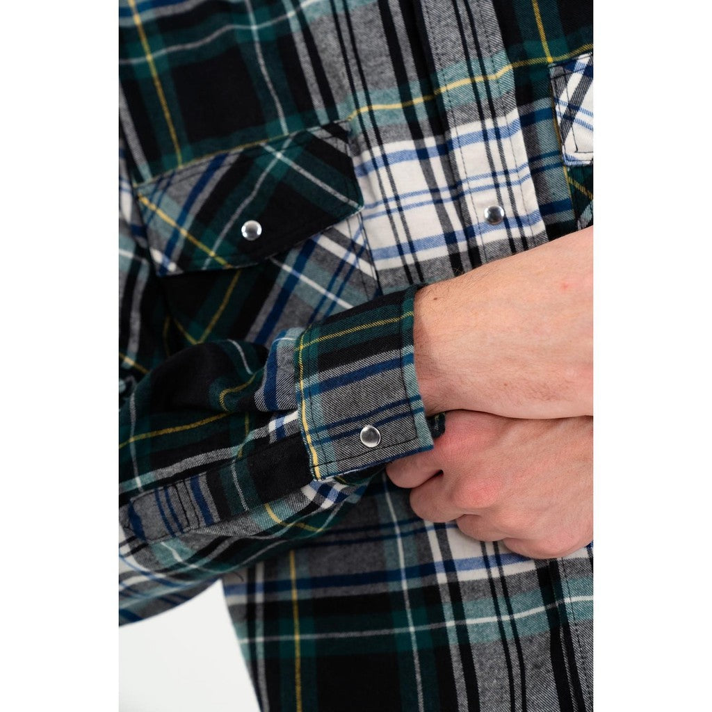 Erigo Flannel Shirt Nero Emerald Unisex