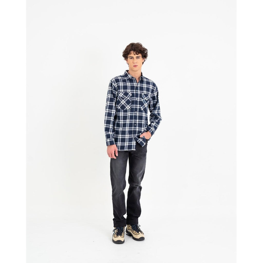 Erigo Flannel Shirt Nixon Navy Unisex