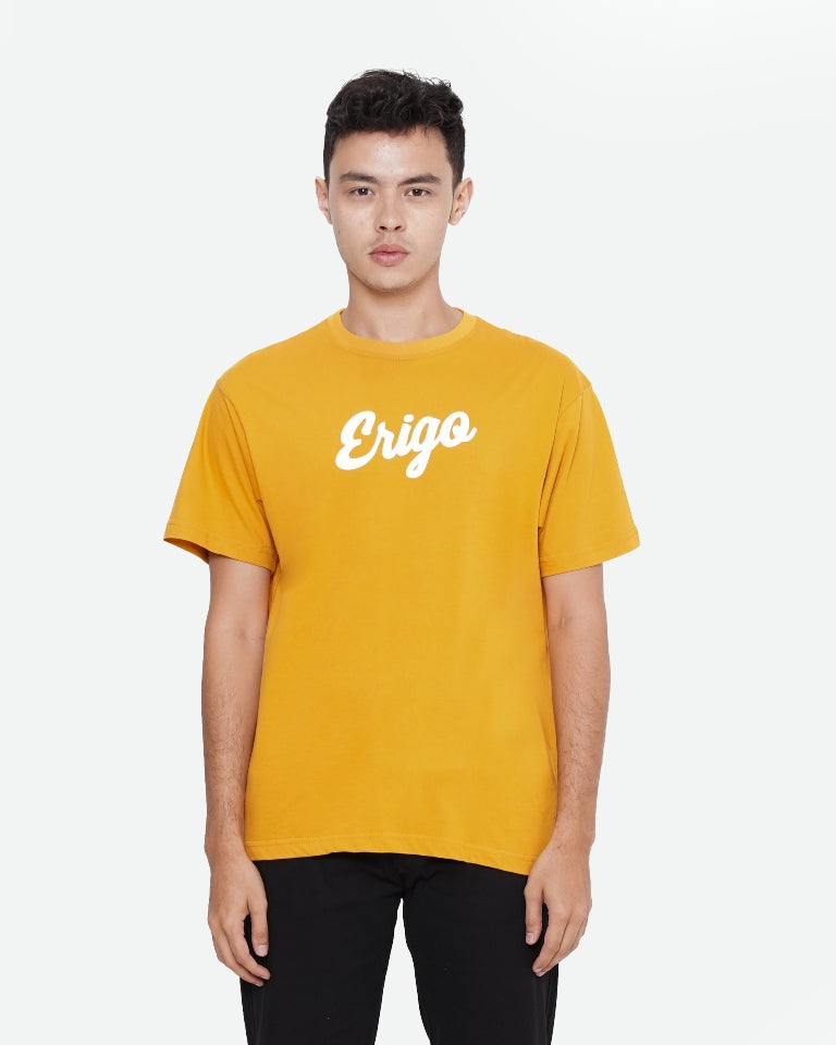 Erigo T-Shirt Basic Mustard White Unisex