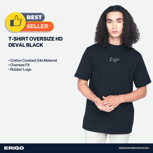 Erigo T-Shirt Oversize Deval Black Unisex