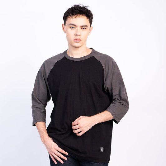 Erigo T-Shirt Raglan Lowel Asphalt Black Unisex