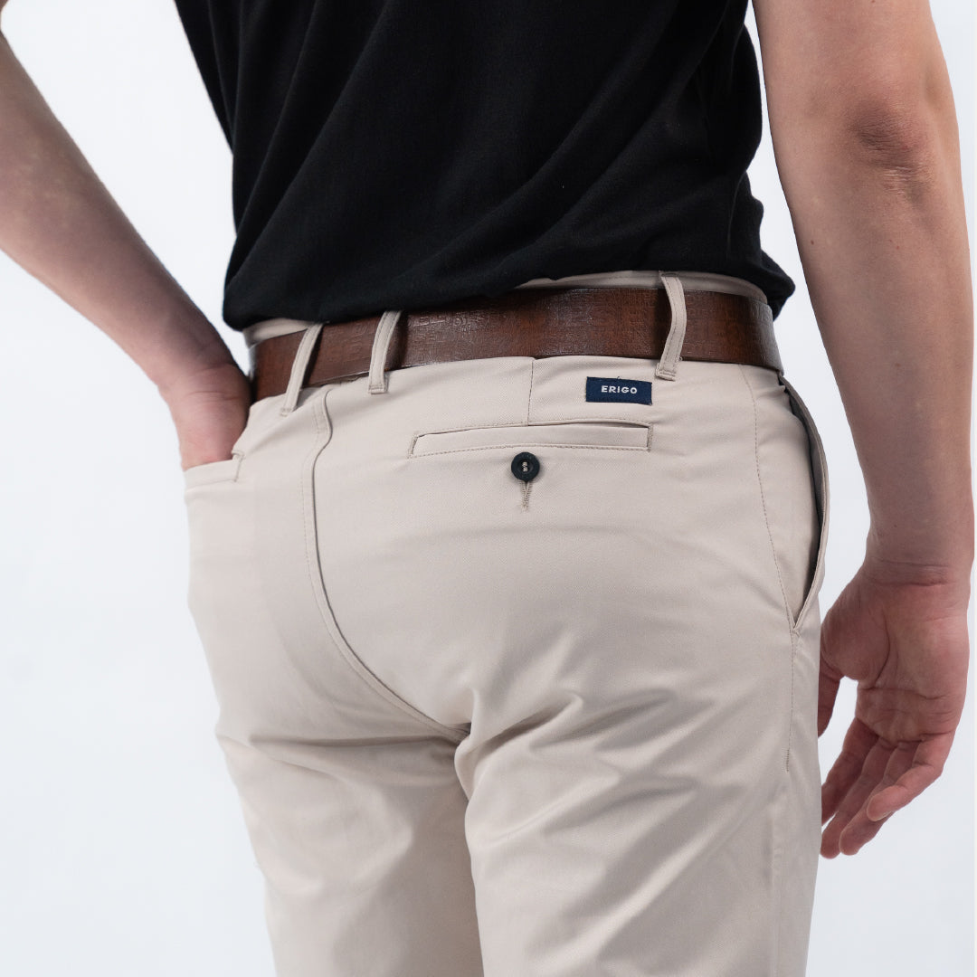 Erigo Chino Pants Super Stretch Elvis Beige Unisex