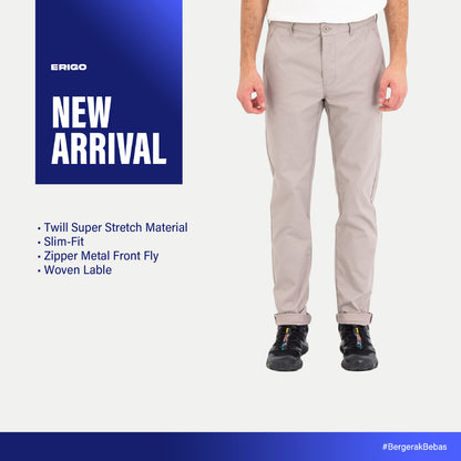 Erigo Chino Pants Super Stretch Elio Clay Unisex