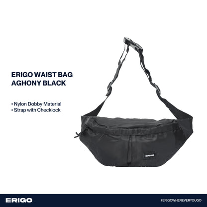 Erigo Waist Bag Aghony Black Unisex