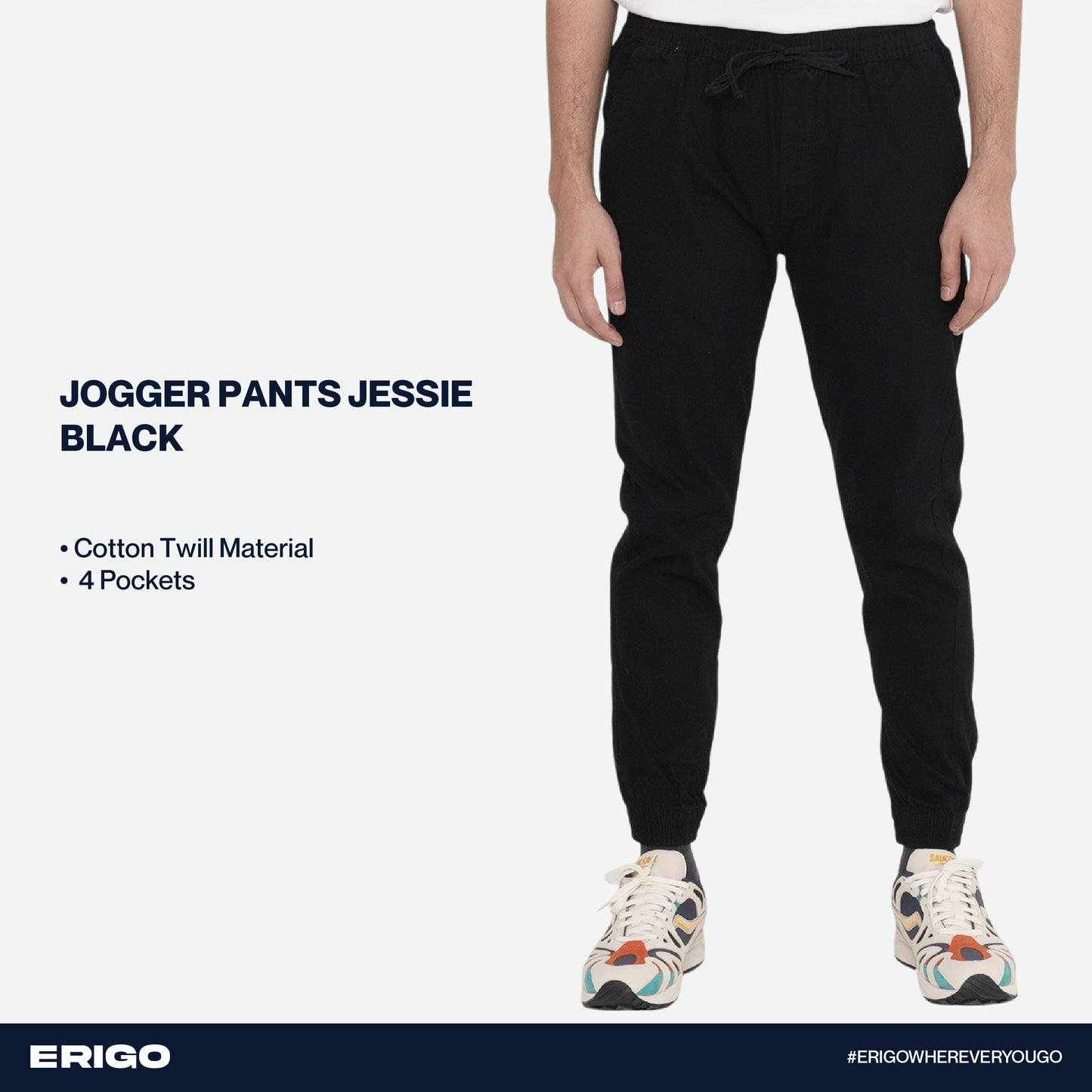 Erigo Jogger Pants Jessie Black Unisex