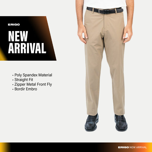 Erigo Relax Chino Pants Egan Khaky - Celana Panjang Relax Unisex