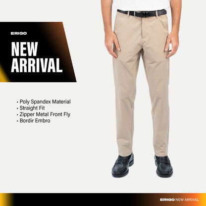 Erigo Relax Chino Pants Evander Light Khaky - Celana Panjang Relax Unisex