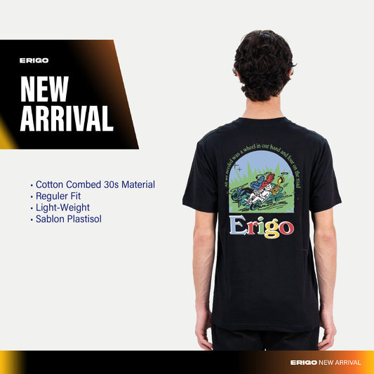 Erigo T-Shirt Atom Black - Kaos Unisex