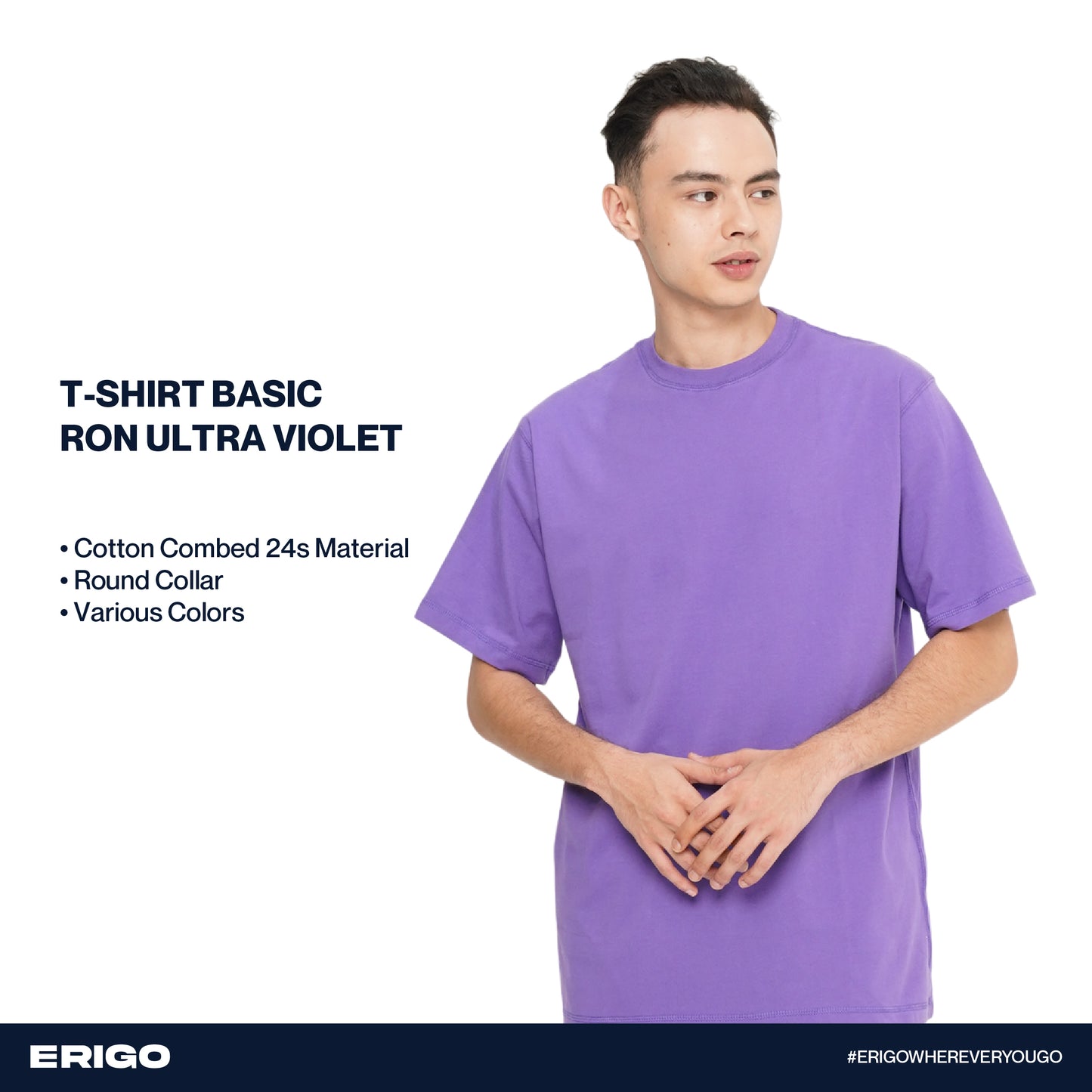 Erigo T-Shirt Basic Ron Ultra Violet Unisex