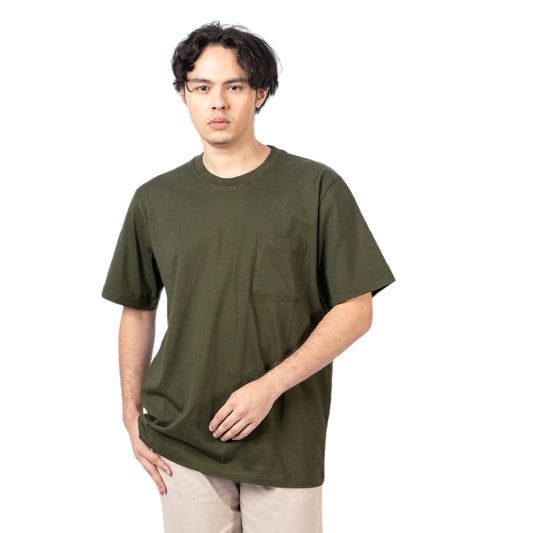 Erigo T-Shirt Oversize Pocket Ceol Olive Unisex