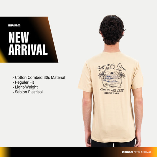 Erigo T-Shirt Woosy Cream - Kaos Unisex