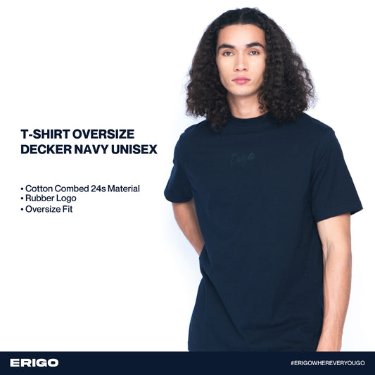 Erigo T-Shirt Oversize Decker Navy Unisex