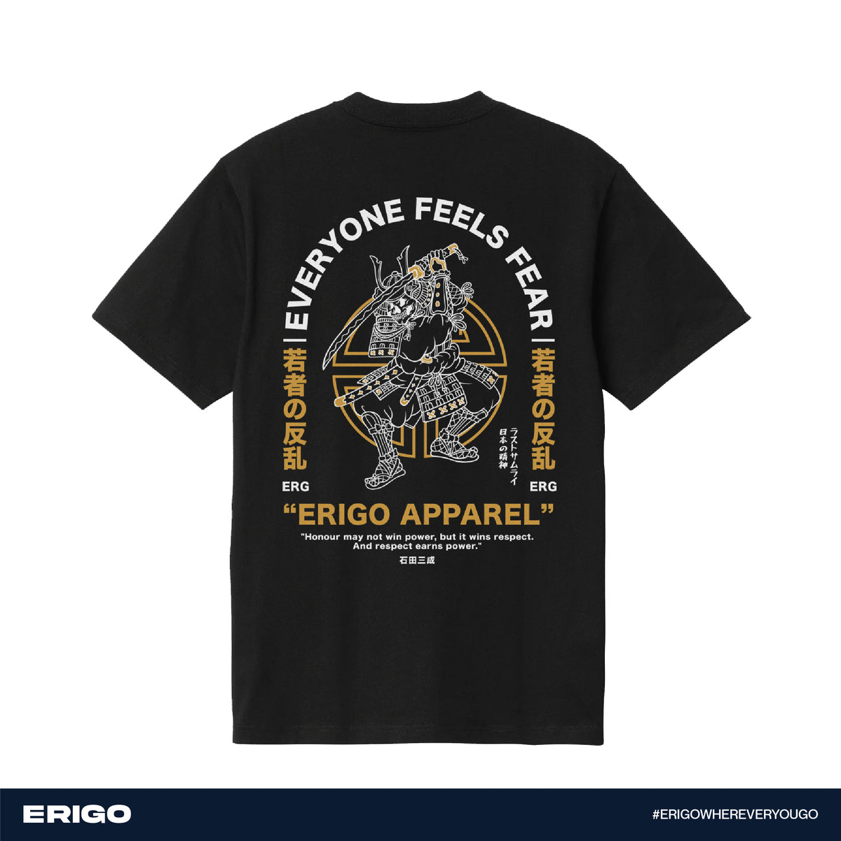 Erigo T-shirt Oversize DTF Series Ayuri Black