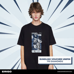 Erigo T-Shirt Oversize | Evos Roar Legend Black Unisex Voucher Diamond