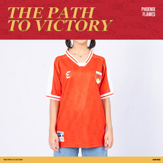 Erigo Jersey Aflamara Red Freya - Kaos Jersey Unisex