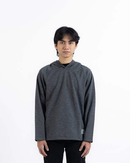 Erigo Long Sleeve Hoodie Tees Marvin Black - Kaos Hoodie Lengan Panjang Unisex