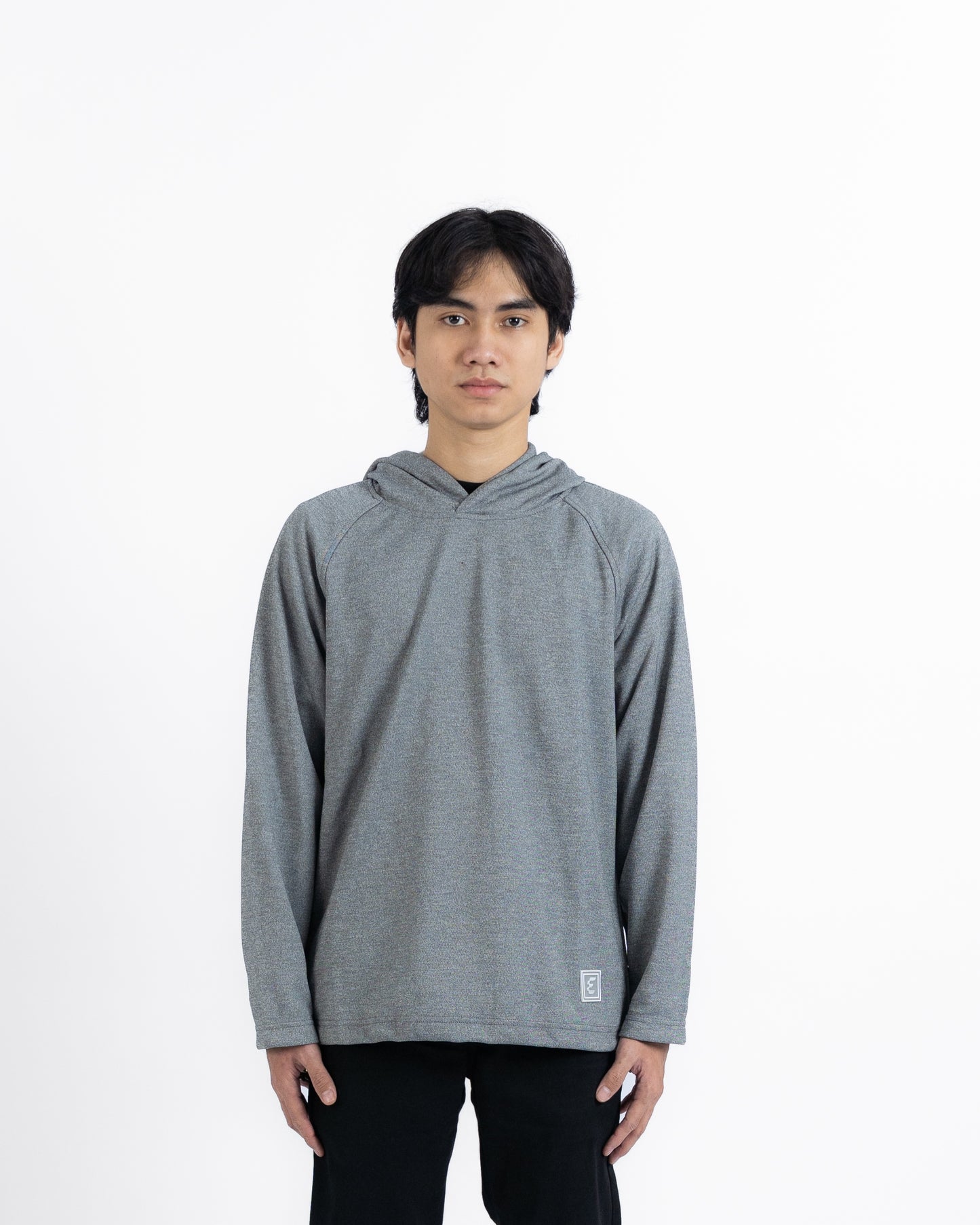 Erigo Long Sleeve Hoodie Tees Miller Grey - Kaos Hoodie Lengan Panjang Unisex